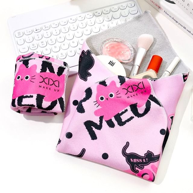 xixi-Velcro Makeup Bag