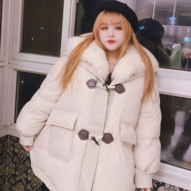 plus size toggle coat