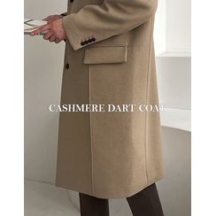 JOGUNSHOP - Single-Breasted Cashmere Blend Long Coat