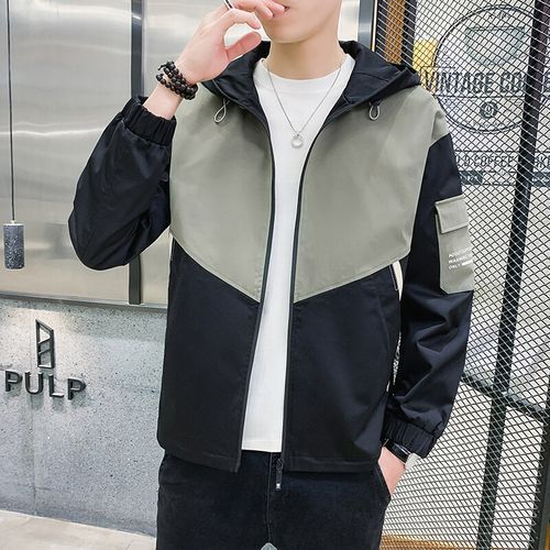 Bicolor Padded Hooded Blouson - Men - Ready-to-Wear