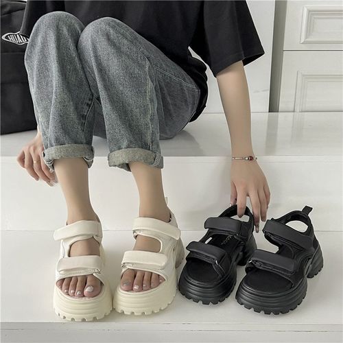 Mesh best sale platform sandals