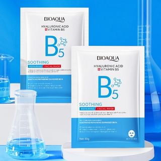 BIOAQUA - Hyaluronic Acid Vitamun B5 Soothing Repairing Facial Mask