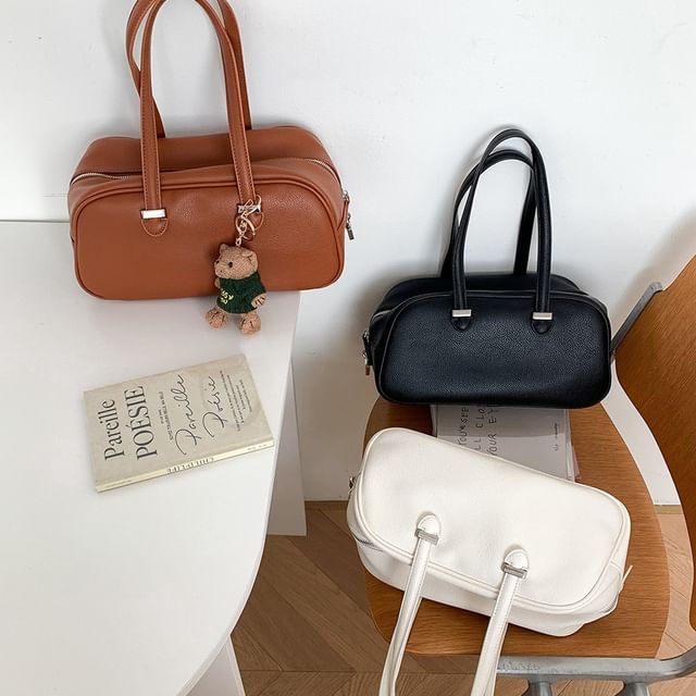 FAYLE-Faux Leather Shoulder Bag