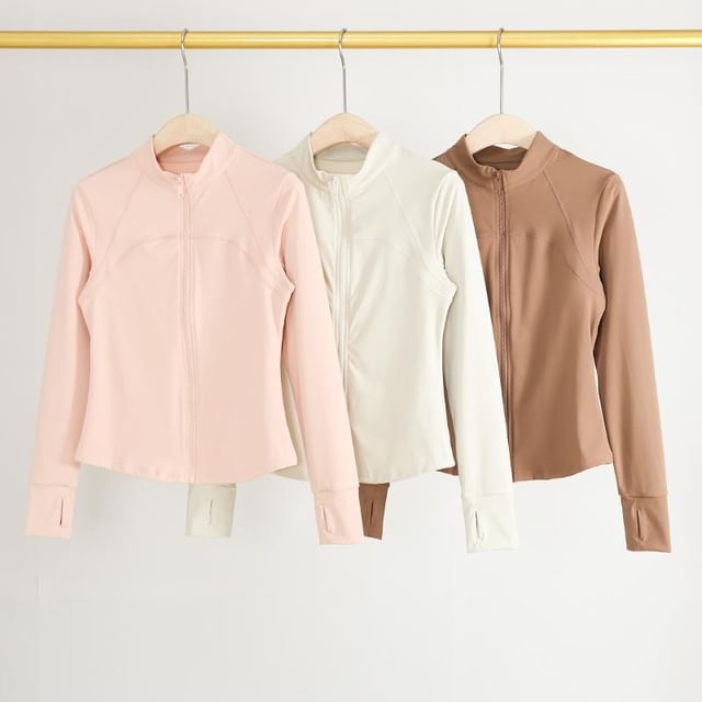 Runyz-Plain Zip Sports Jacket