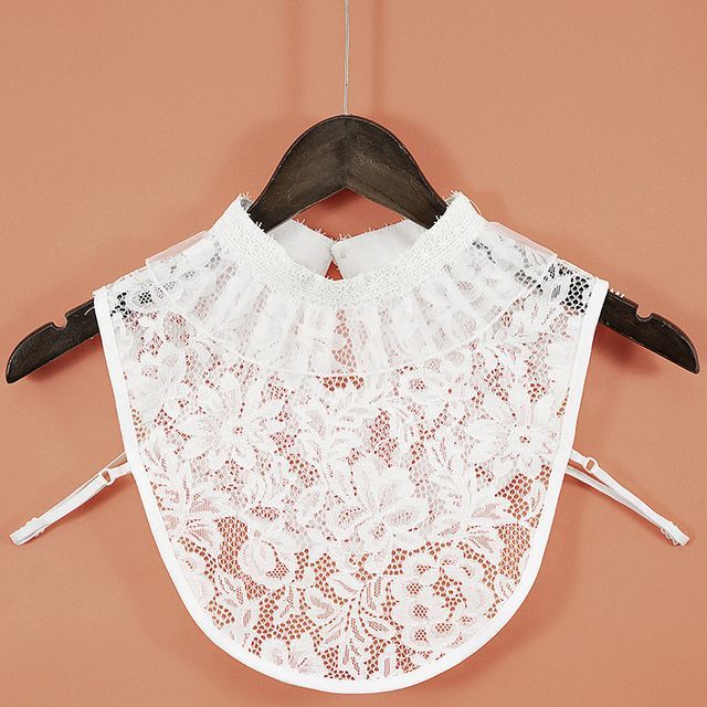 MIOW-Plain Lace Decorative Stand Collar