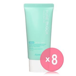 A'PIEU - Pure Block Aqua Sun Gel SPF50+ PA+++ 50ml (x8) (Bulk Box)