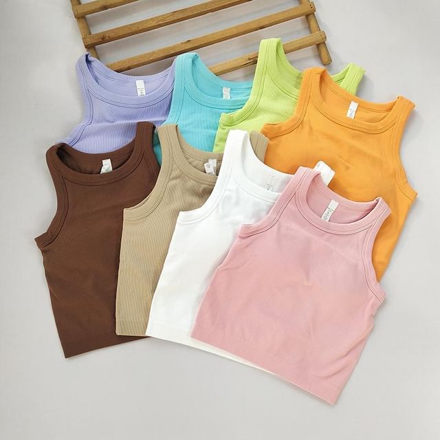 Runyz-Crewneck Plain Sports Top