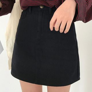 Dute - Twill Mini Skirt | YesStyle