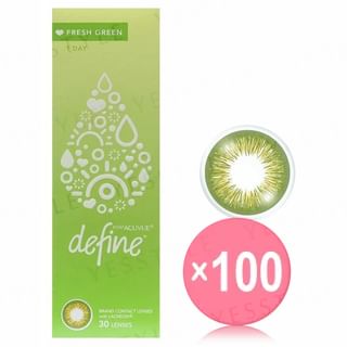 ACUVUE - 1 Day Define Fresh Lacreon Color Lens Fresh Green 30 pcs (x100) (Bulk Box)