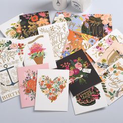 DAILYCRAFT - Floral Print Greeting Card