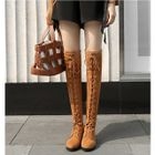 Freesia - Lace-Up Over-The-Knee Boots