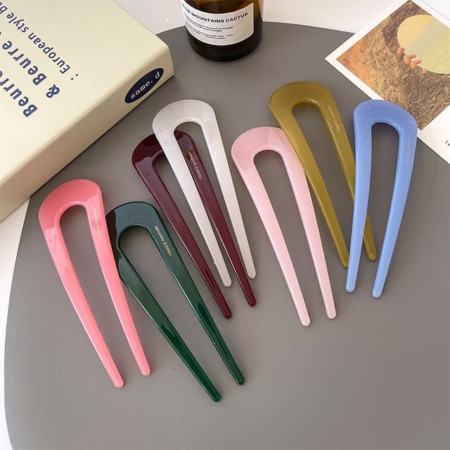 enthice-Plain Resin Hair Pin