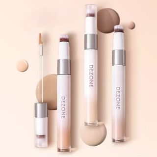 DEZONE - Dual Head Flawless Concealer with Brush - 4 Shades