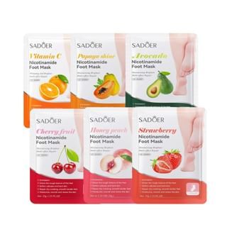 SADOER - Fruit Extract Niacinamide Foot Mask - 6 Types