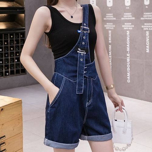 Sancus Denim Jumper Shorts YesStyle