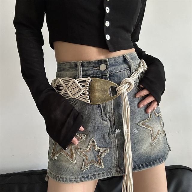 Lunashore-Braided String Belt