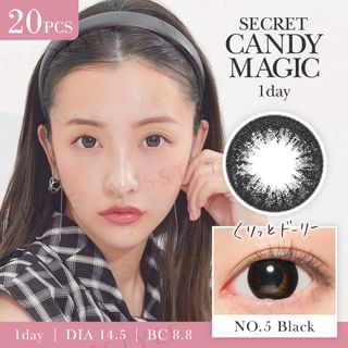 Candy Magic - Secret Candy Magic 1 Day Color Lens No.5 Black 20 pcs