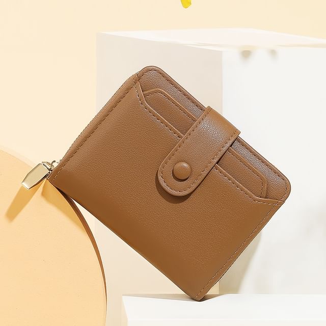 tablarosa-Faux Leather Short Wallet