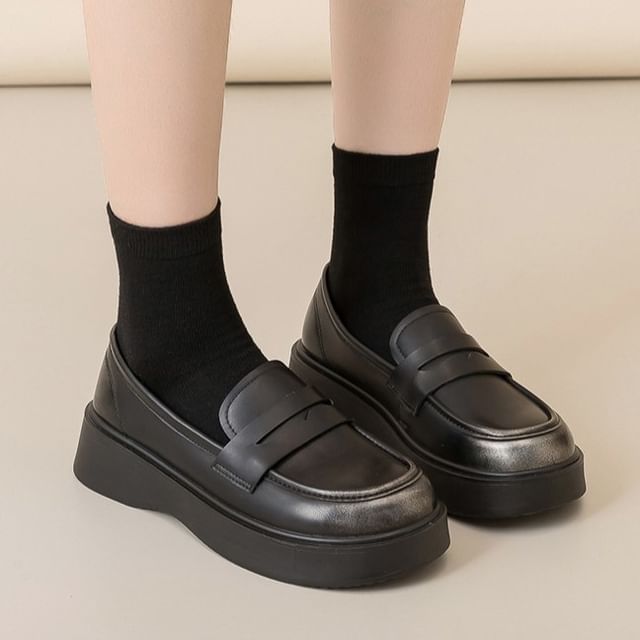 Tanzanite-Platform Loafers