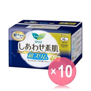 Kao - Laurier Happy Bare Skin Silm Feminine Pads 40cm 10pcs Bundle Set