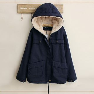 fleece lined padded coat