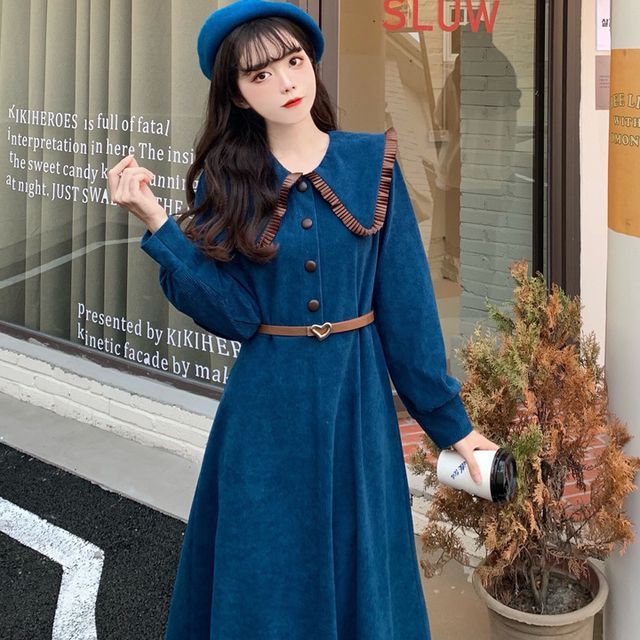 Gaslie - Peter Pan Collar A-Line Dress | YesStyle