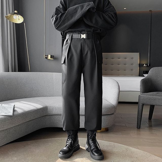 Hushgrain - Set: Wide Leg Cargo Pants + 