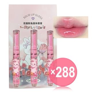 Gege Bear - Set of 3: Heart Shaped Lip Gloss (1-3) (x288) (Bulk Box)