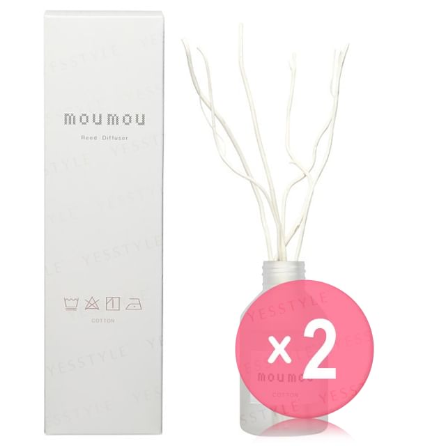 DAIKO-mou mou Reed Diffuser Cotton 2pcs Bundle Set