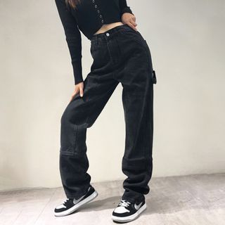 straight leg cargo jeans