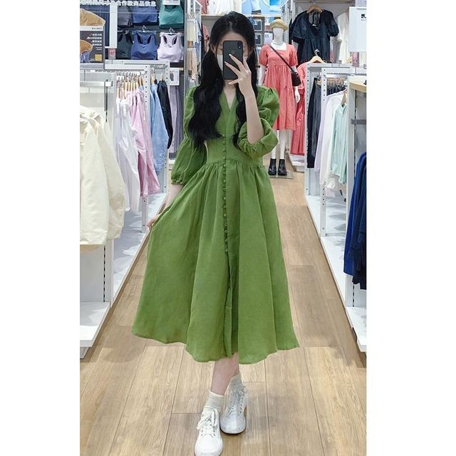cos asymmetric draped mini dress A-line Midi Dress for Women main image 0