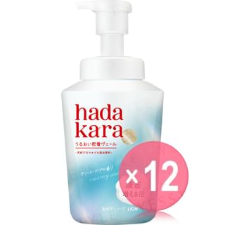 LION - Hadakara Moist Body Care Soap Foam Creamy Soap (x12) (Bulk Box)