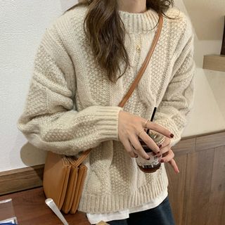 cable knit bolsa