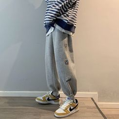Newise - Print Harem Sweatpants Newise - Print Harem Sweatpants