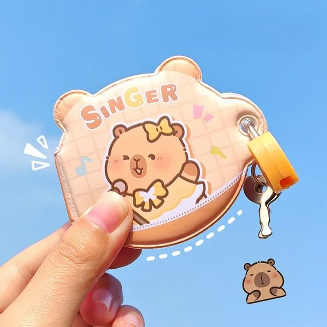 Fenmo-Capybara Mini Notebook with Padlock