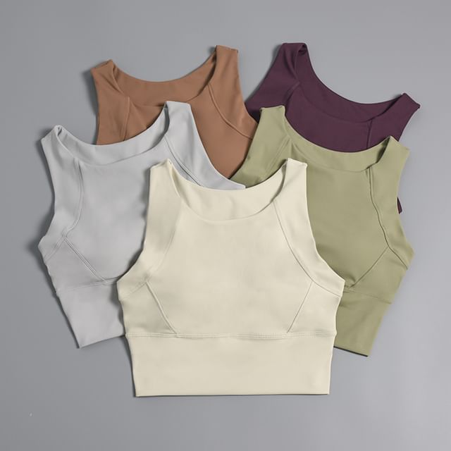 Runyz-Plain Sport Bra Top