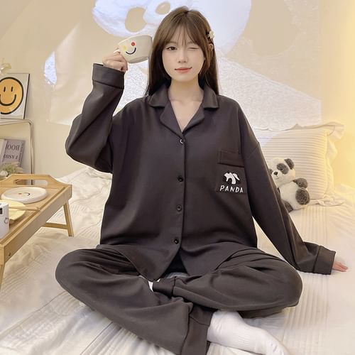 Panda print online pajamas