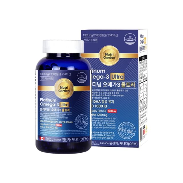 JUNGWONSAM-NutriGarden Platinum Omega-3 Ultra - Gélules oméga-3 et vitamine D