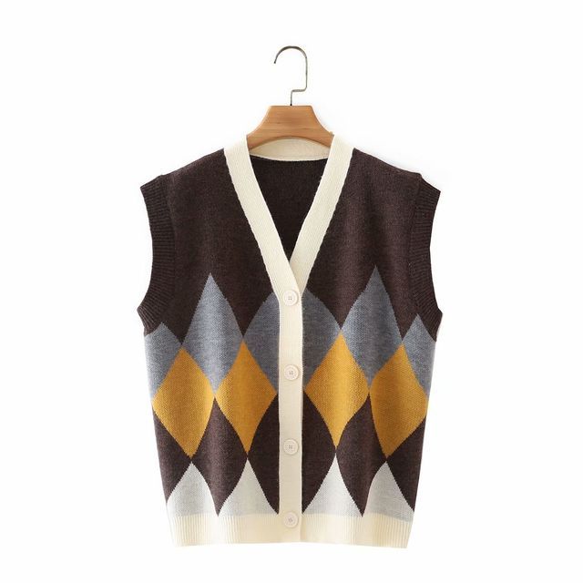 Pazzoroni - Argyle Sweater Vest | YesStyle