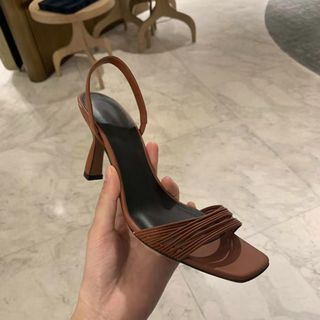 bronze sandals low heel