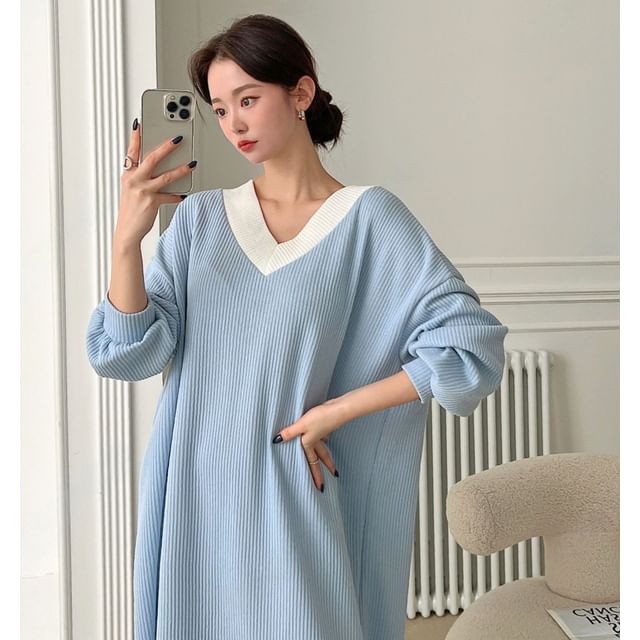 slim fit dress shirts jcpenney Loose fit soft velvet tunic dress with pockets main image 1
