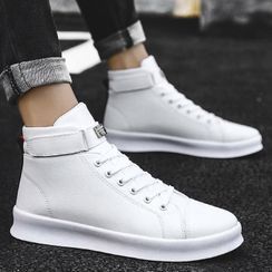Chaoqi - Platform Lace Up High Top Sneakers Chaoqi - Platform Lace Up High Top Sneakers