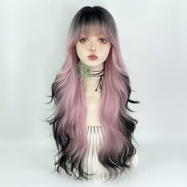 Jellyfish-Gradient Long Full Wig - Wavy