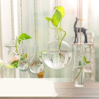 Kimkom - Glass Vase Hanging Ornament (various designs) | YesStyle