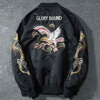 embroidered baseball jacket