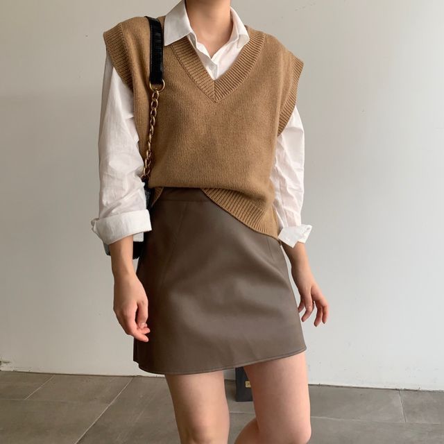 Tantelion - Plain Shirt / Sweater Vest 
