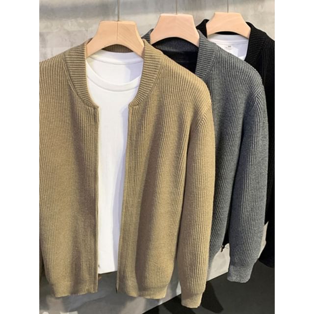 Savenne-Plain Zip Cardigan