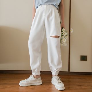 cut out sweatpants