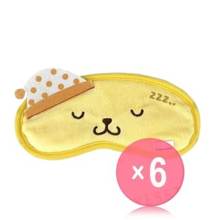 ASUNAROSYA - Sanrio Pompompurin Eyemask with Case (x6) (Bulk Box)