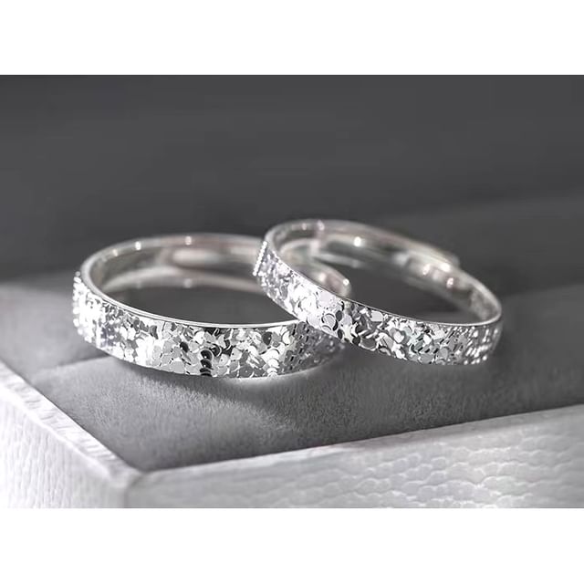 Toinianimos-Textured S925 Sterling Silver Ring Various Designs Set
